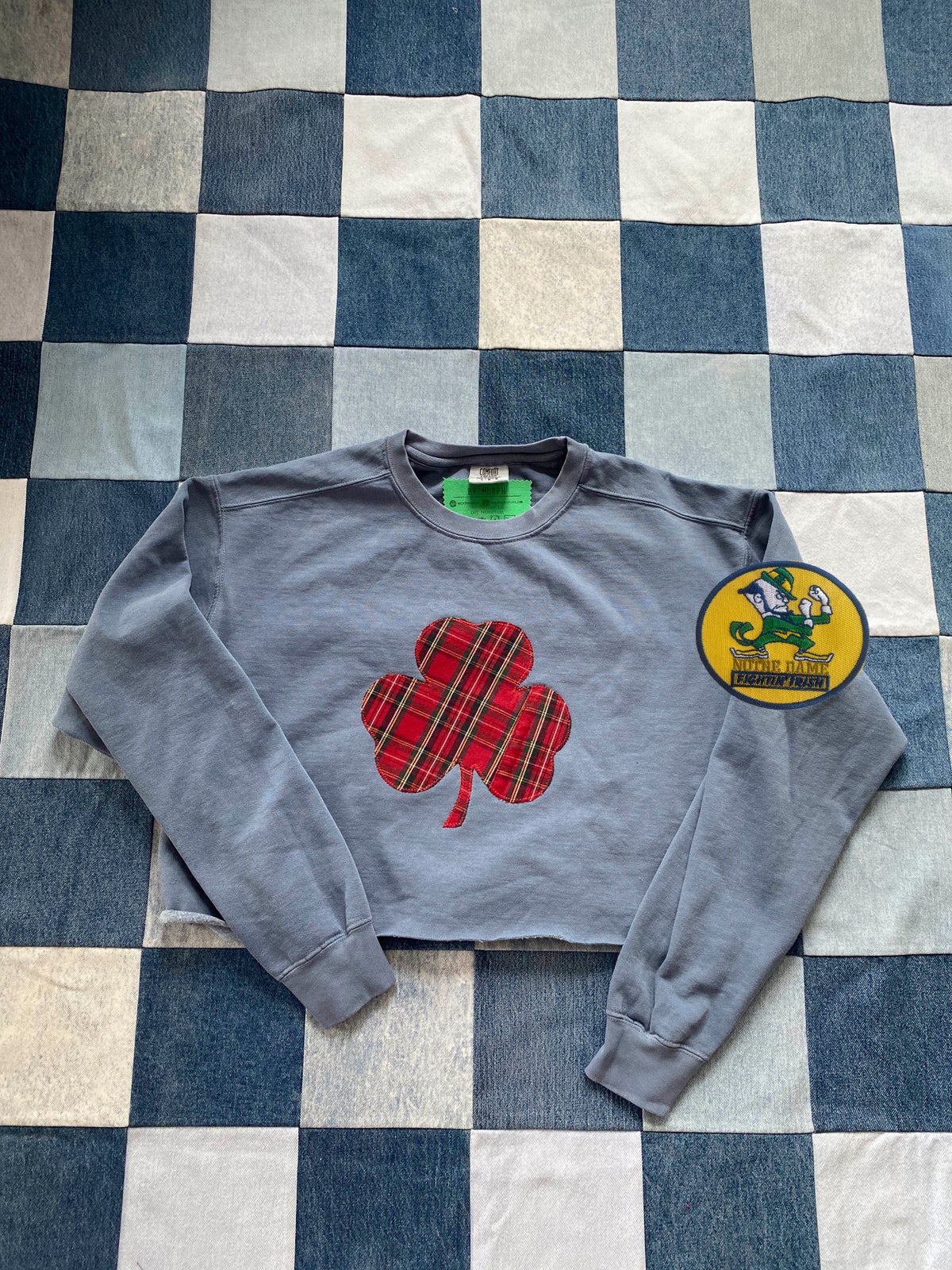 Ready to Ship Sweatshirt Shamrock Denim By Murph